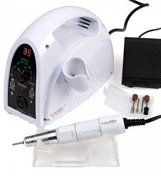 Freza unghii profesionala SPEED Master - LUXORISE Germania, 35.000 RPM, Alb