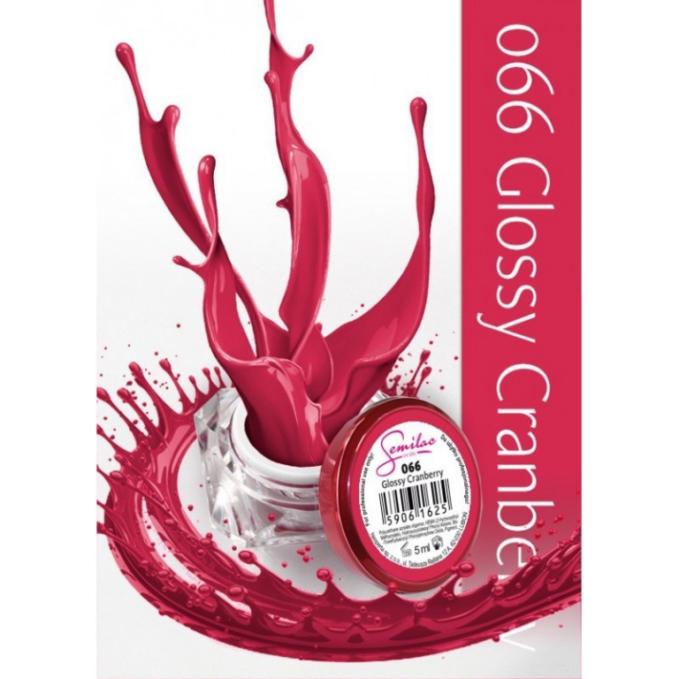 Gel Color Semilac - 066 Glossy Cranberry