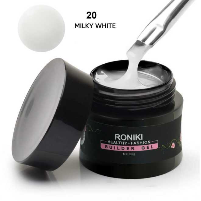 Gel Constructie Roniki 60g MILKY WHITE 20