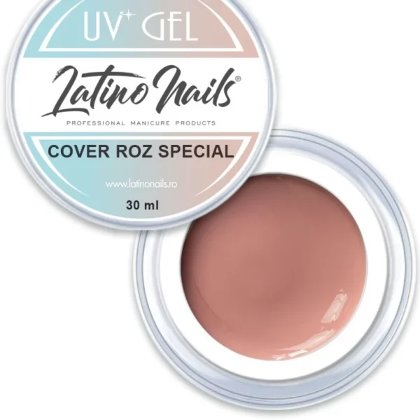 Gel Latino Nails Cover Special Roz 30 Ml