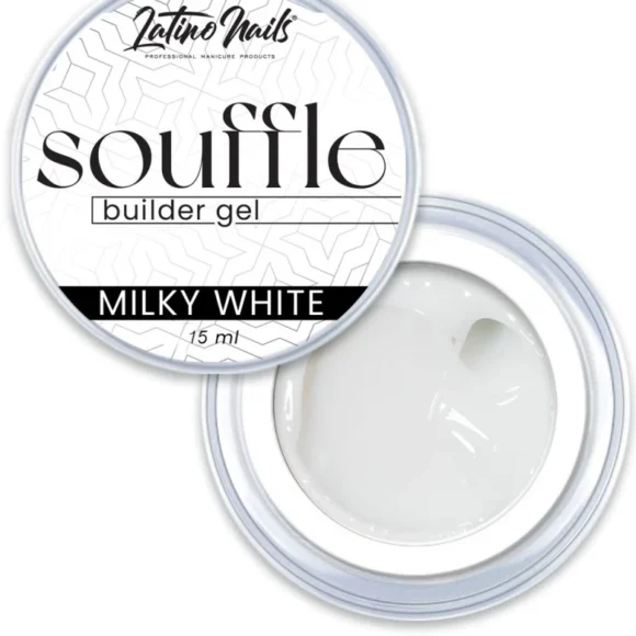 Gel Latino Nails Souffle Builder Gel Milky White 15 Ml